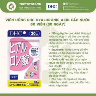 Viên uống giữ ẩm cấp nước DHC Hyaluronic Acid - 30 ngày