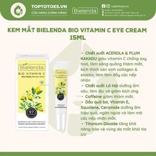 Kem mắt Bielenda Bio Vitamin C Eye Cream 15ml