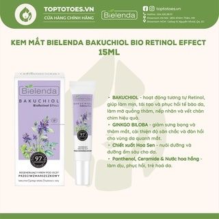 Kem mắt Bielenda Bakuchiol Bio Retinol Effect 15ml