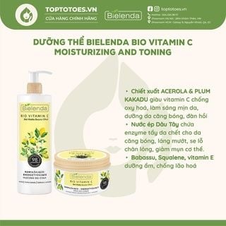 Dưỡng thể trắng da Bielenda Bio Vitamin C