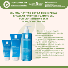 Gel rửa mặt La Roche-Posay Effaclar Purifying Foaming Gel For Oily Sensitive Skin