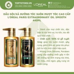 Dầu gội/xả L'Oreal Paris Extraordinary Oil Smooth
