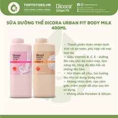 Sữa dưỡng thể Dicora Urban Fit