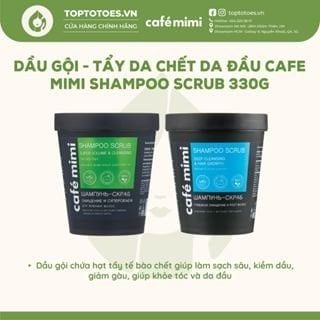 Dầu gội - Tẩy da chết da đầu Cafe Mimi