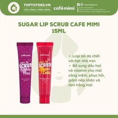 Tẩy da chết môi Sugar Lip Scrub Cafe Mimi