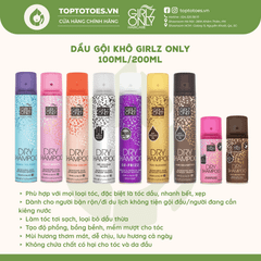 Dầu gội khô Girlz Only Dry Shampoo - Party Nights 100ml