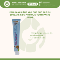Kem đánh răng keo ong cho trẻ em Sinicare Kids Propolis Toothpaste 120g