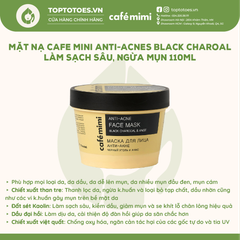 Mặt nạ Cafe Mimi Face Mask 110ml - Black charcoal & anise (ngăn ngừa mụn)