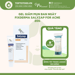 Gel trị mụn ban ngày Fixderma Salyzap Gel Day Time 20g
