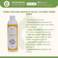 Nước cân bằng keo ong Sinicare Propolis Facial Calming Toner 200ml