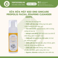 Sữa rửa mặt keo ong Sinicare Propolis Facial Foaming Cleanser 150ml