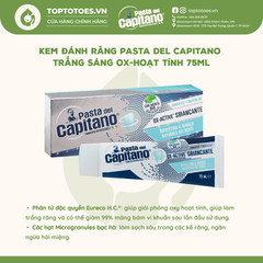 Kem đánh răng Pasta del Capitano 75ml - Trắng răng Ox-hoạt tính