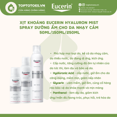 Xịt dưỡng Eucerin Hyaluron Mist Spray 250ml