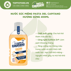 Nước súc miệng Pasta del Capitano 400ml - Hương Gừng