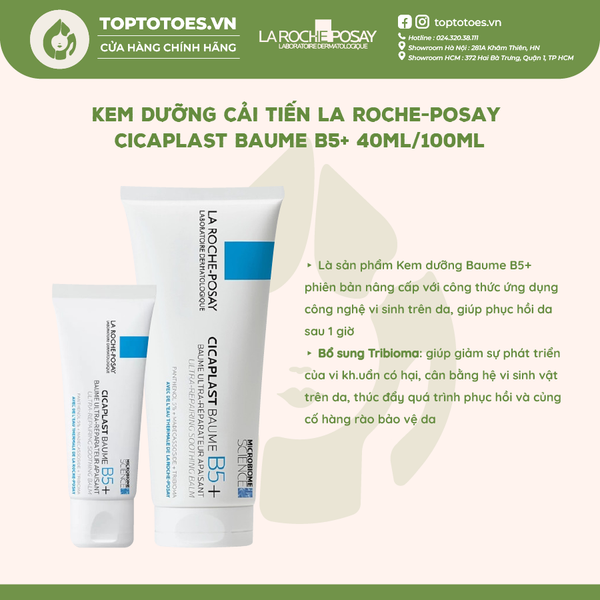 Kem dưỡng La Roche-Posay Cicaplast Baume B5+ 40ml (bản mới)