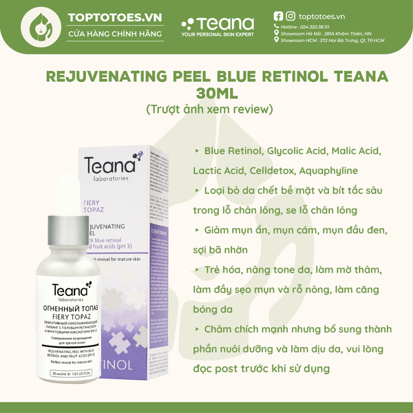 Peel Teana Blue Retinol Rejuvenating Fiery Topaz