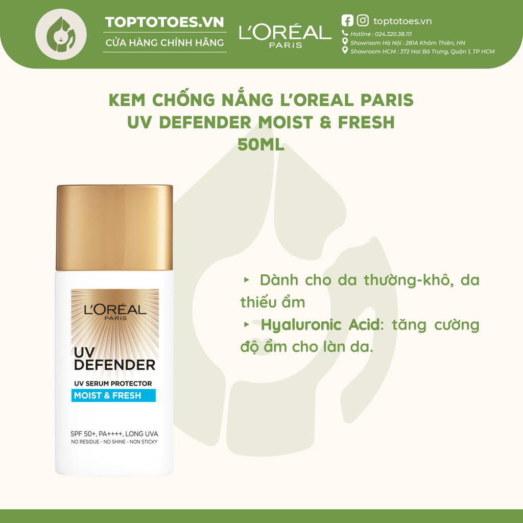 Kem chống nắng L’Oreal Paris UV Defender