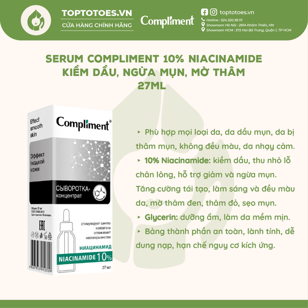 Serum Compliment 10% Niacinamide 27ml