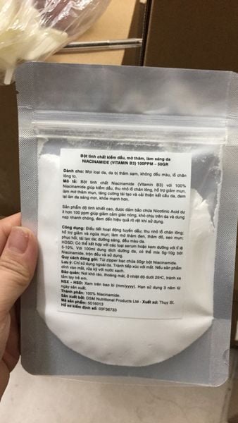 Bột Niacinamide (Vitamin B3) 50g
