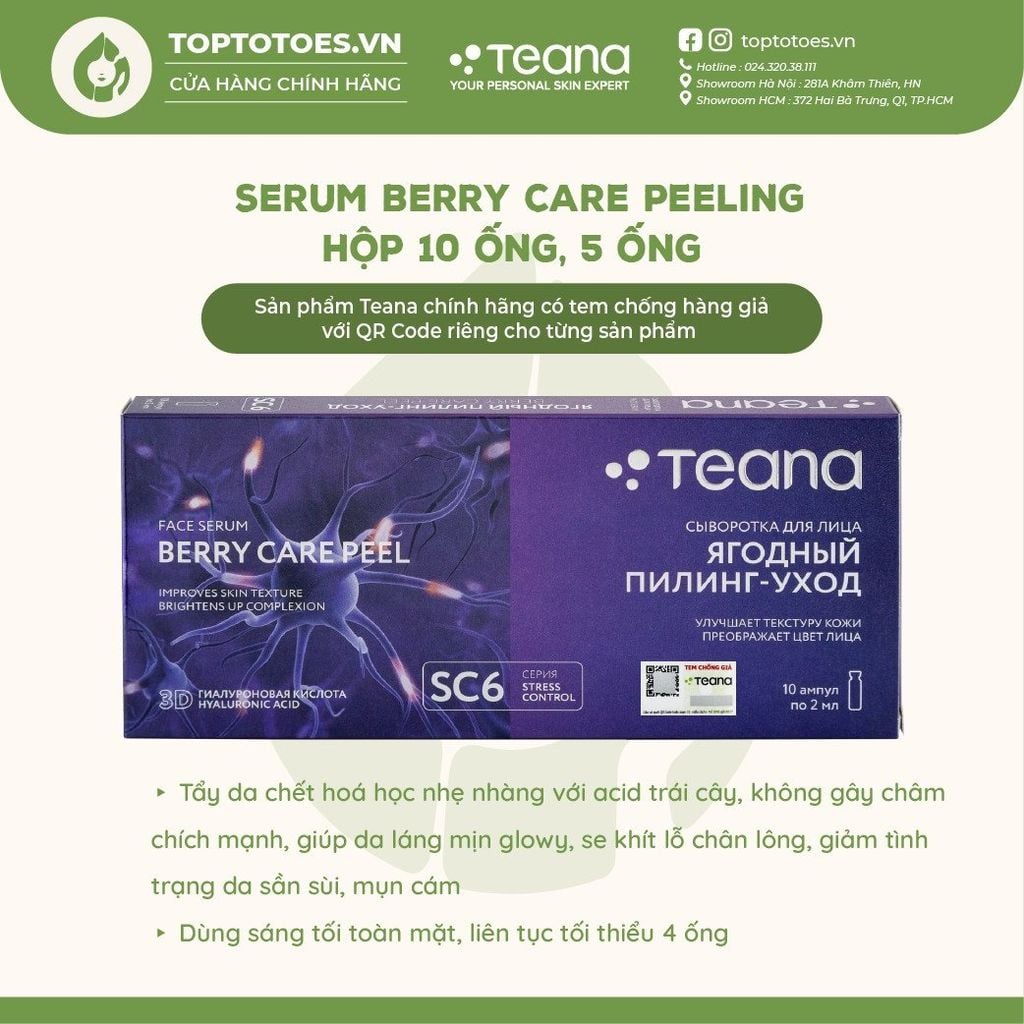 Serum Teana Stress Control Berry Care Peeling