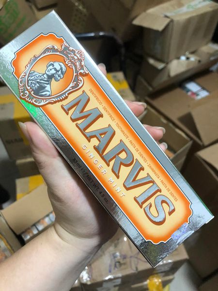 Kem đánh răng Marvis 85ml - Ginger Mint (màu cam)