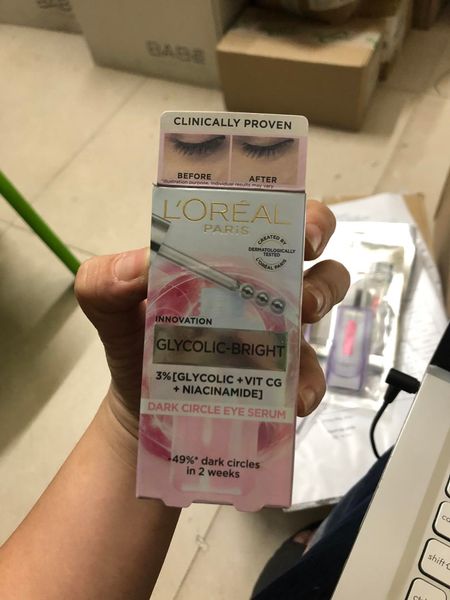 Serum mắt L’oréal Paris Glycolic- Bright Dark Circle Eye Serum 20ml