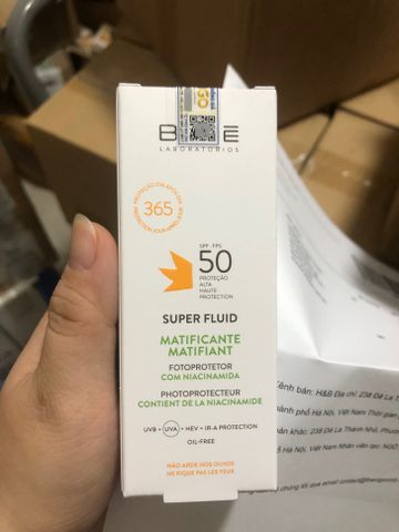 Kem chống nắng BABE Super Fluid Mattifying Sunscreen SPF50 50ml