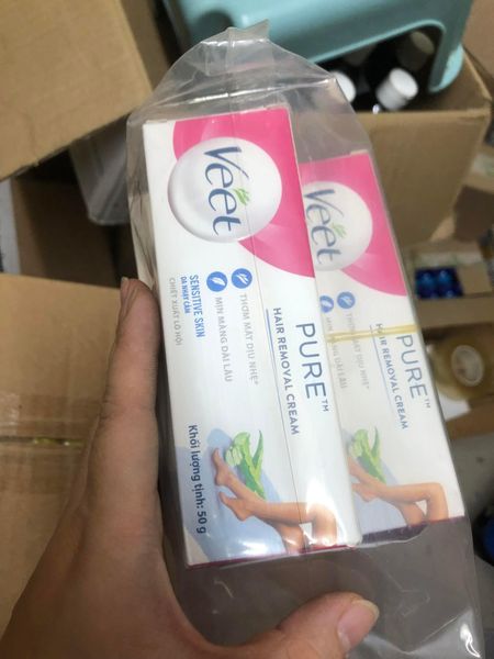 Kem tẩy lông Veet Pure cho da nhạy cảm 50g