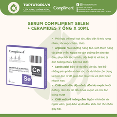 Serum tóc Compliment Selen+ Ceramides 7 ông x 10ml