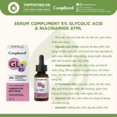 Serum Compliment 5% Glycolic Acid & Niacinamide 27ml