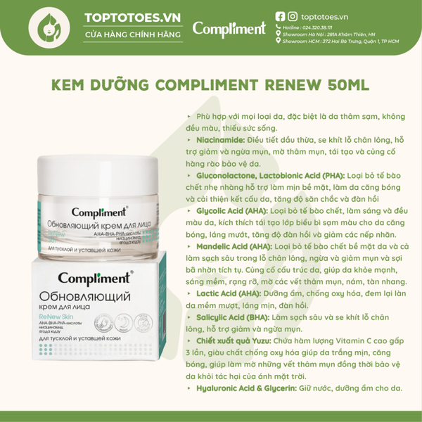 Kem dưỡng Compliment Renew 50ml