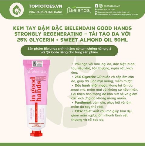 Kem tay đậm đặc Bielenda In Good Hands Highly Nourishing nuôi dưỡng da 50ml
