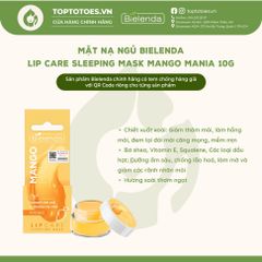 Mặt nạ dưỡng môi Bielenda Lip Care Sleeping Mask 2in1 - Mango Mania 10g