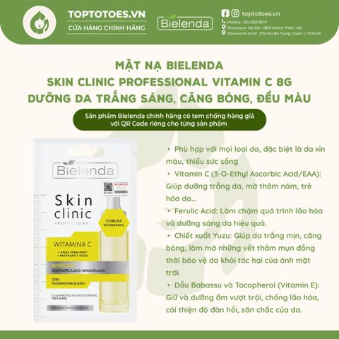 Mặt nạ Bielenda Skin Clinic Professional Vitamin C 8g