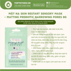 Mặt nạ Bielenda Skin Restart Sensory Mask - Matting Prebiotic 8g