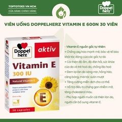 Viên uống Doppel herz 30 viên - Vitamin E 300 IU
