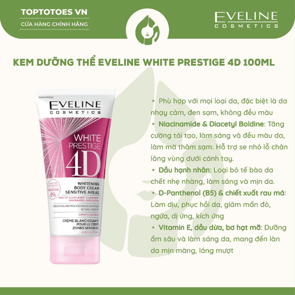Kem dưỡng Eveline White Prestige 4D 100ml