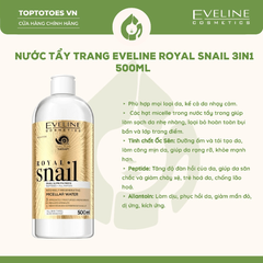Nước tẩy trang Eveline Royal Snail Micellar Water 500ml