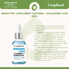 Serum mắt Compliment Caffeine + Hyaluronic Acid 18ml