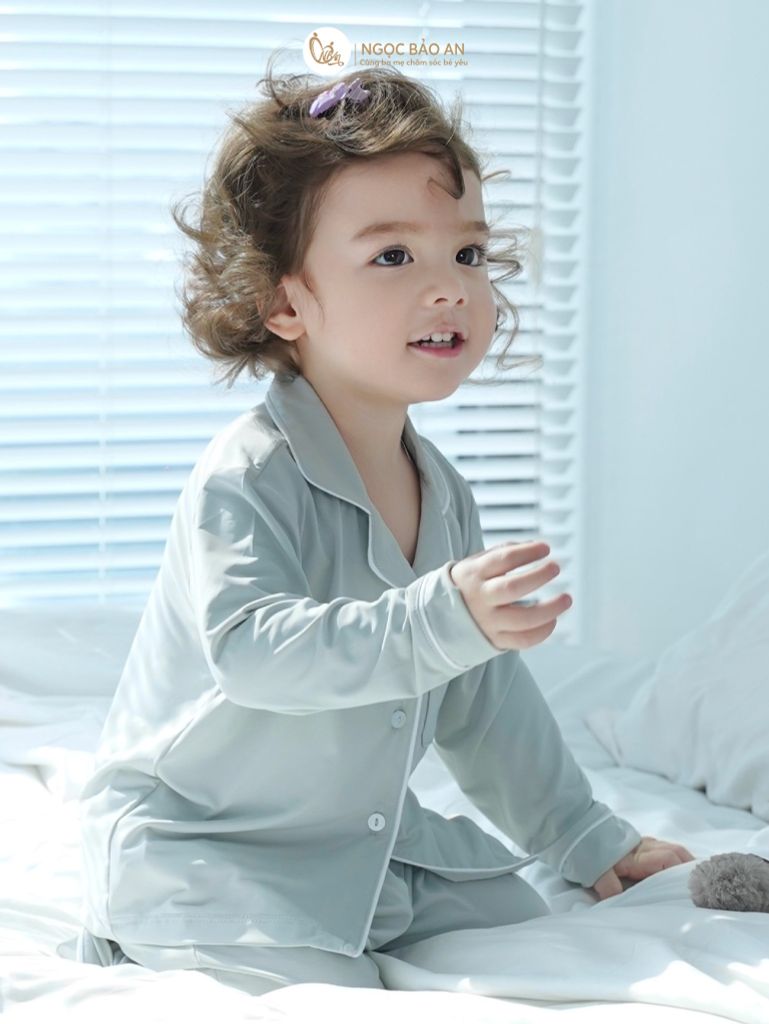 [NGỌC BẢO AN KIDS] Bộ quần áo Pijama dài tay thoáng mát dành cho bé