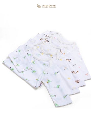 [HONEY] Bộ bodychip tay dài cotton sơ sinh