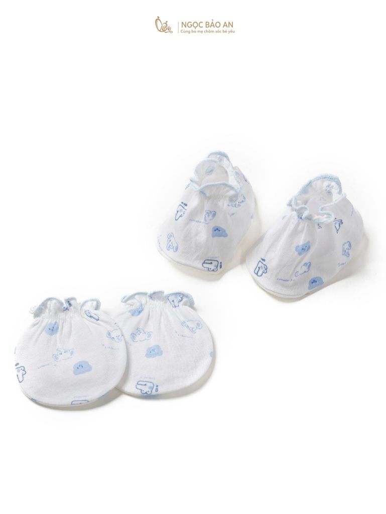 Bộ bao tay chân sơ sinh Honey cotton