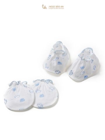 Bộ bao tay chân sơ sinh Honey cotton