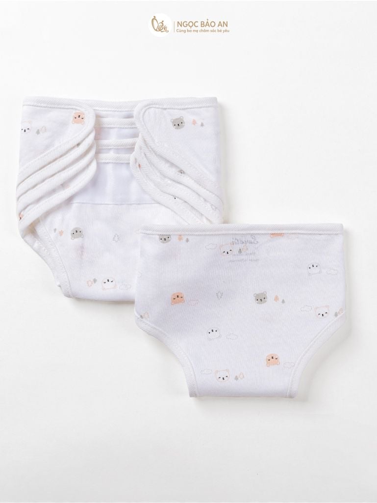 Tã dán sơ sinh in hình Honey cotton