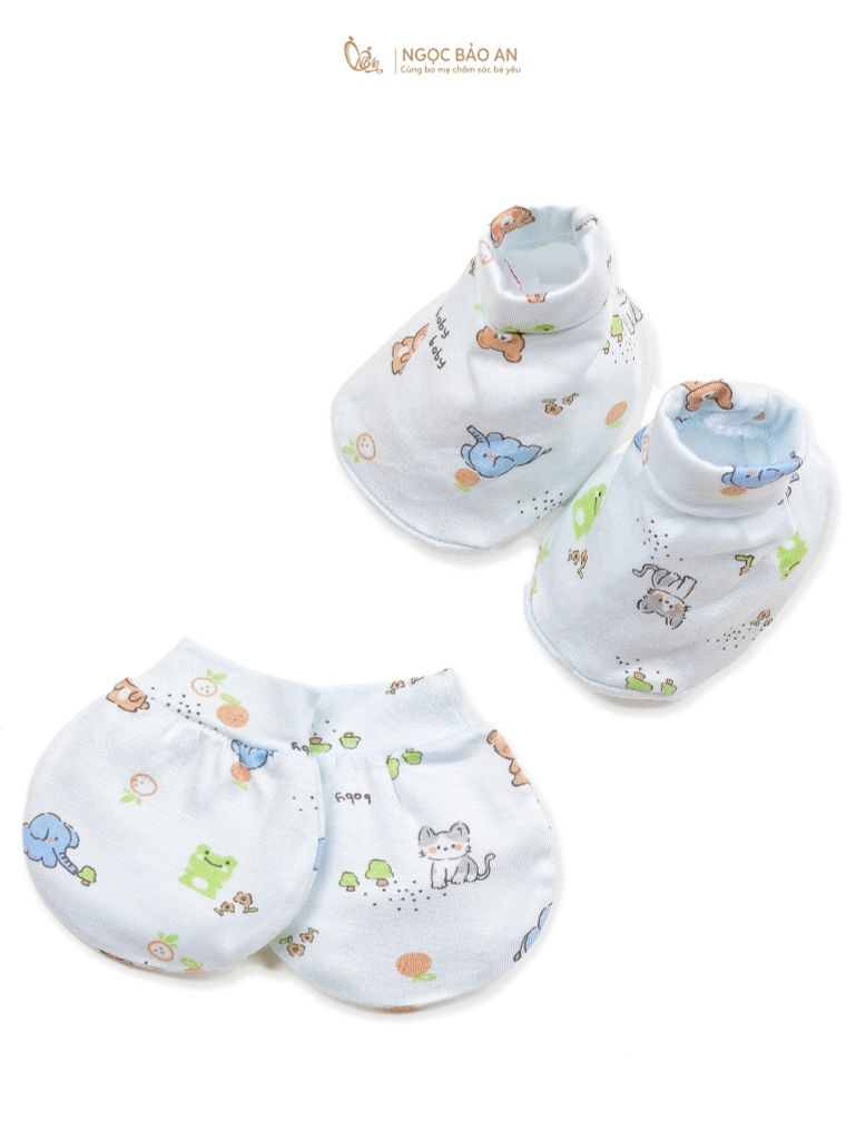 [M&B] Set bao tay chân bo sơ sinh chất vải rayon thoáng mát