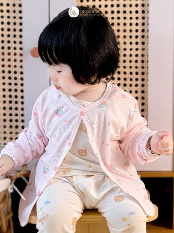 [HONEY] Áo khoác 1 lớp cotton thoáng mát