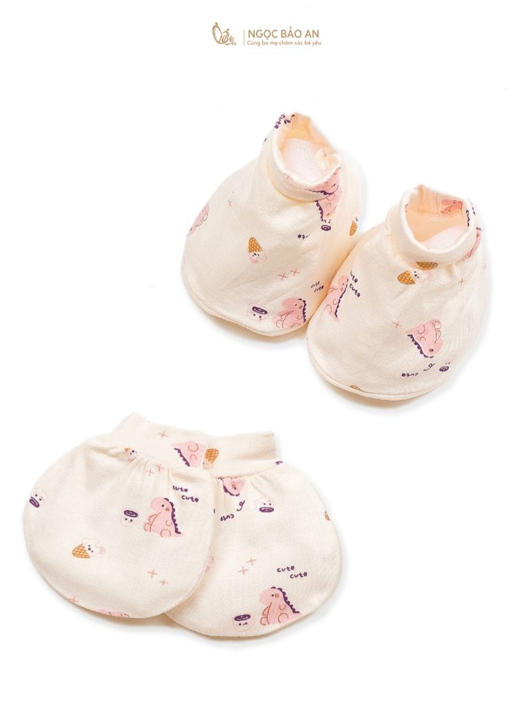 [M&B] Set bao tay chân bo sơ sinh chất vải rayon thoáng mát