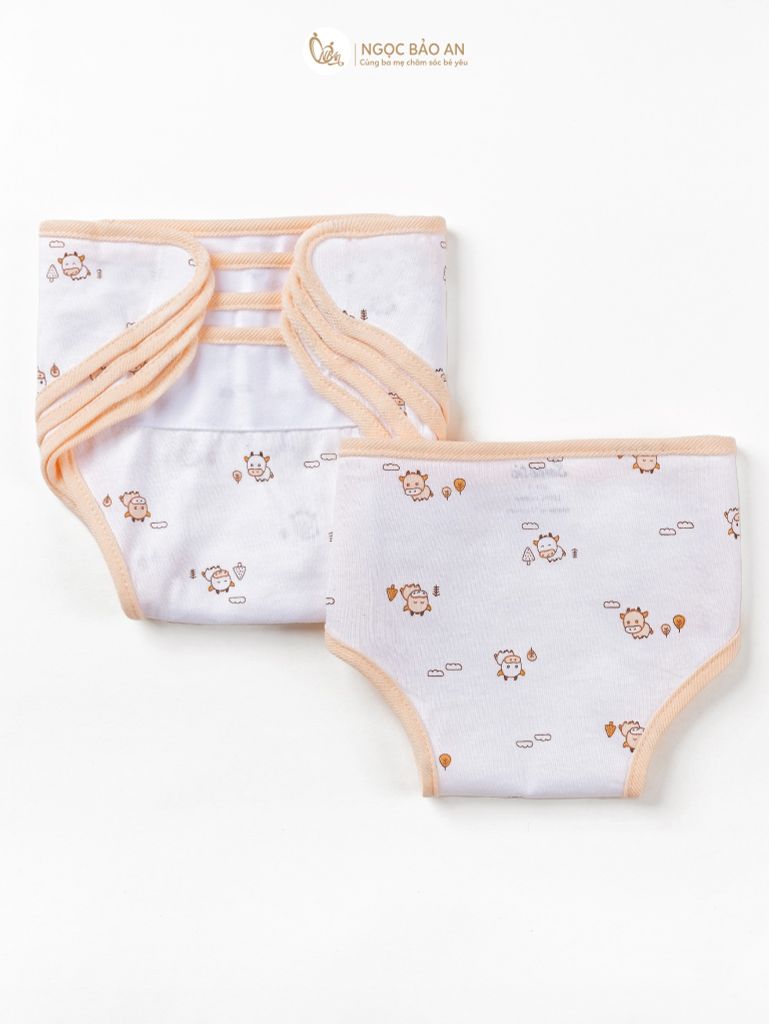 Tã dán sơ sinh in hình Honey cotton