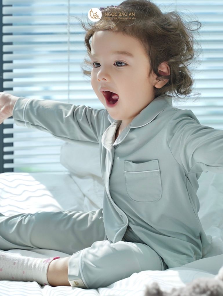 [NGỌC BẢO AN KIDS] Bộ quần áo Pijama dài tay thoáng mát dành cho bé