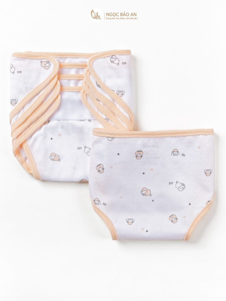 Tã dán sơ sinh in hình Honey cotton